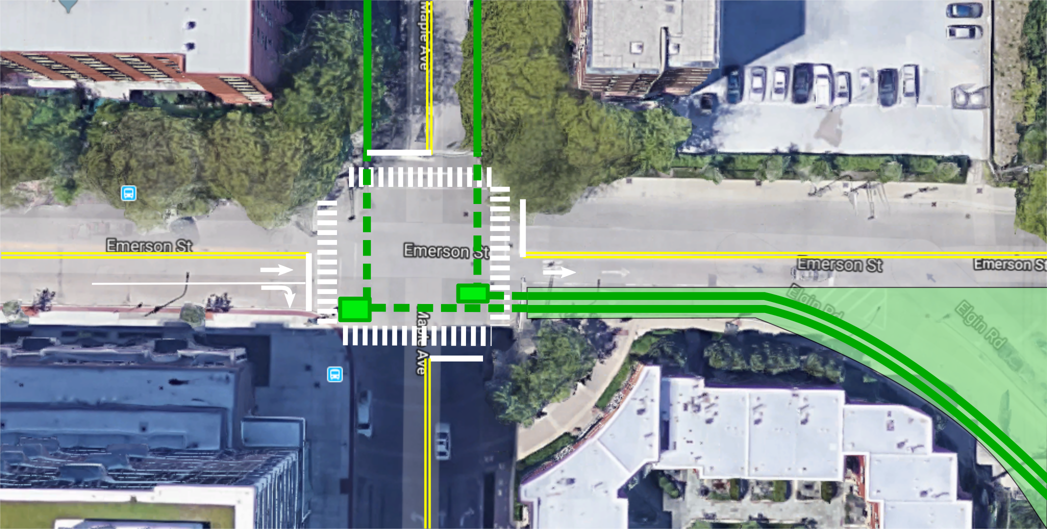 Emerson & Maple Intersection